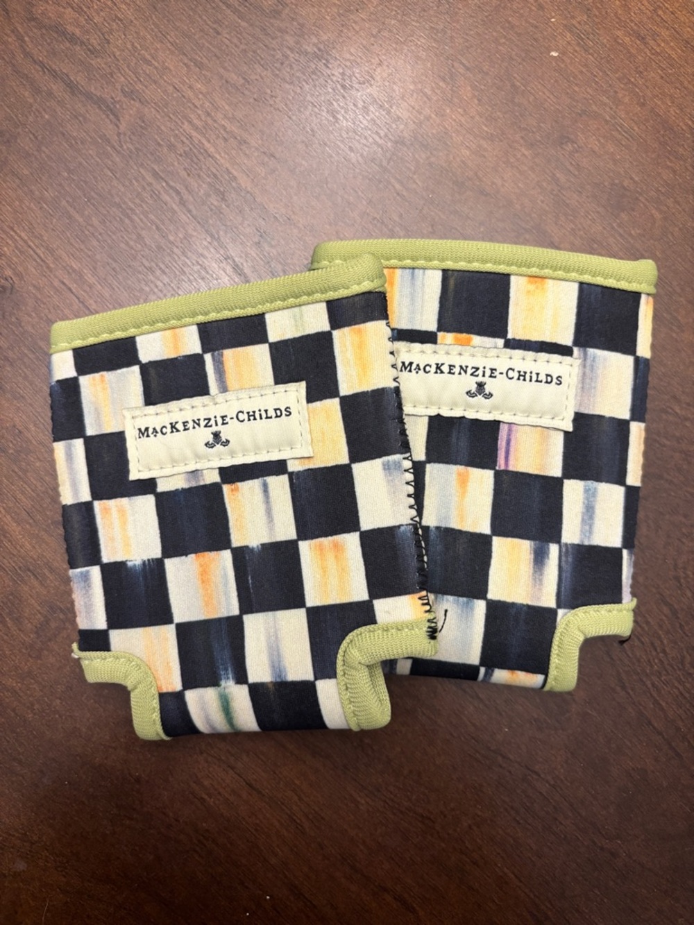 MacKenzie-Childs Courtly Check Drink Cozies